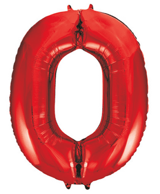 Red Number '0'