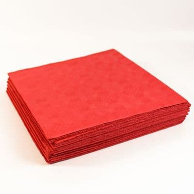 Red Paper Table Covers 90cm x 90cm x 1