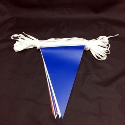 Red White Blue Plastic Pennant Bunting 11 Meters x 1