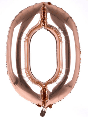 Rose Gold Number '0'