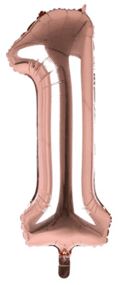 Rose Gold Number '1'