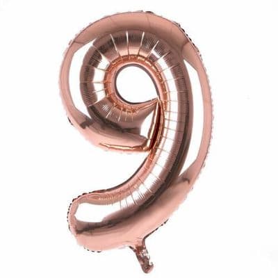 Rose Gold Number '9'