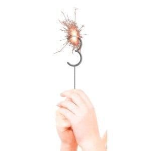 Silver Number 3 Sparkler