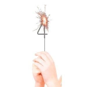 Silver Number 4 Sparkler