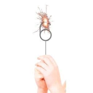 Silver Number 6 Sparkler