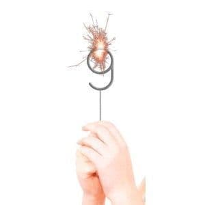 Silver Number 9 Sparkler