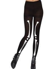 Skeleton Black Tights