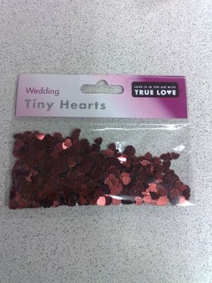 Tiny Hearts Burgundy