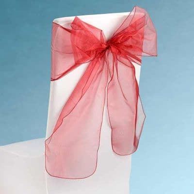 To Hire - Burgundy Chair Sashes