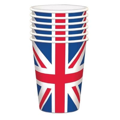 Union Jack Paper Cups 10's x 1