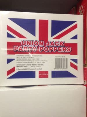 Union Jack Party Poppers 72's
