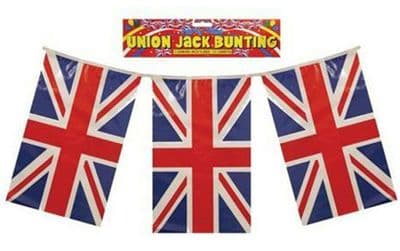Union Jack Plastic Bunting 10 Meters