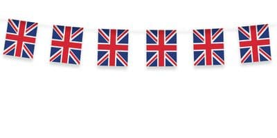 Union Jack Plastic Bunting 10 Mtrs 20 Flags