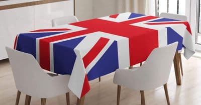 Union Jack Plastic Table Covers 180cm x 120cm x 1