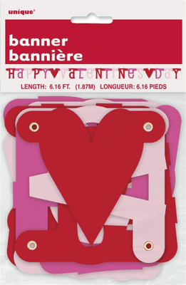 Valentines Lettered Banner