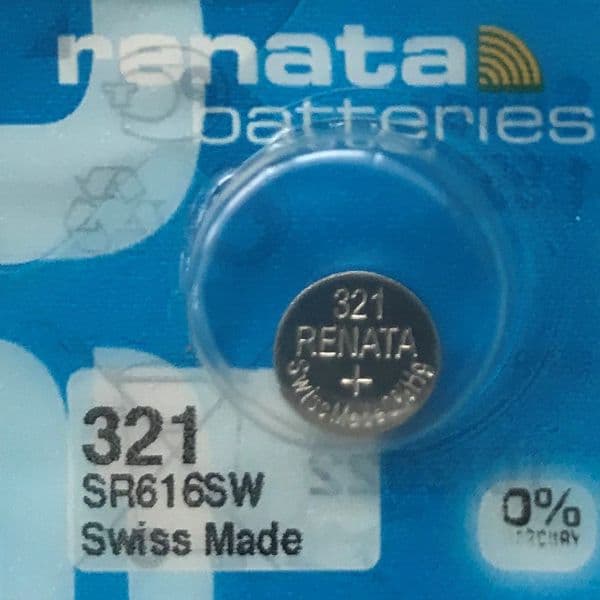 321 (SR616SW) Silver Oxide Batteries - Renata