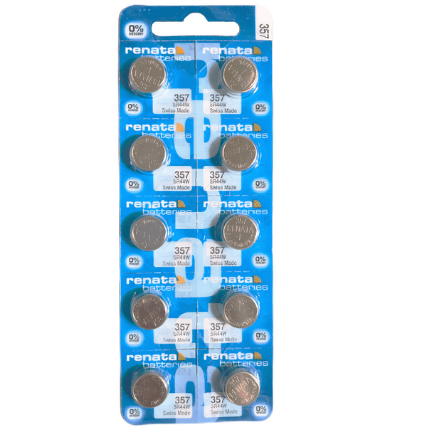 357 (SR44W) Silver Oxide Batteries - Renata