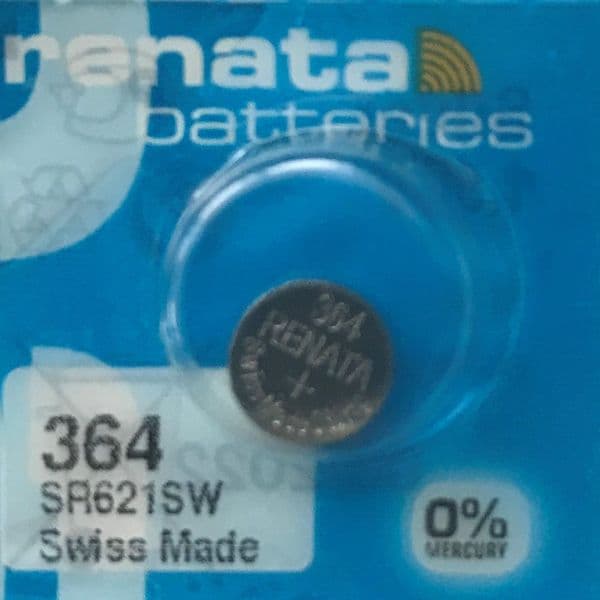 364 (SR621SW) Silver Oxide Batteries - Renata