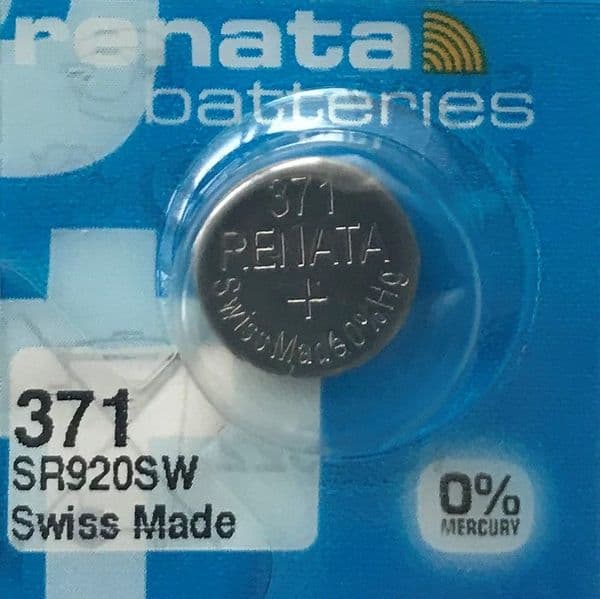 371 (SR920SW) Silver Oxide Batteries - Renata (1)