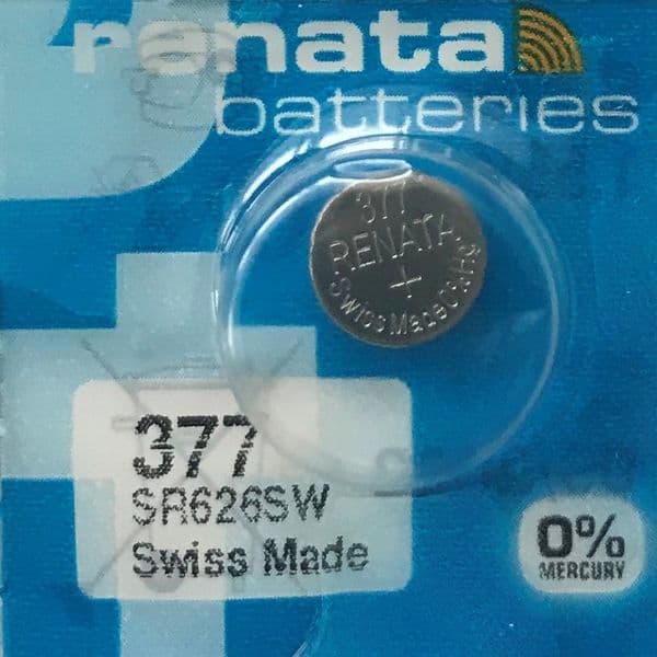 377 (SR626SW) Silver Oxide Batteries -  Renata