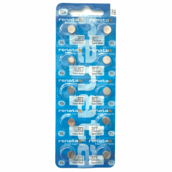 377 (SR626SW) Silver Oxide Batteries - Renata