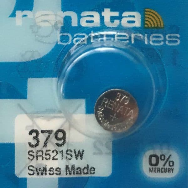 379 (SR521SW) Silver Oxide Batteries - Renata
