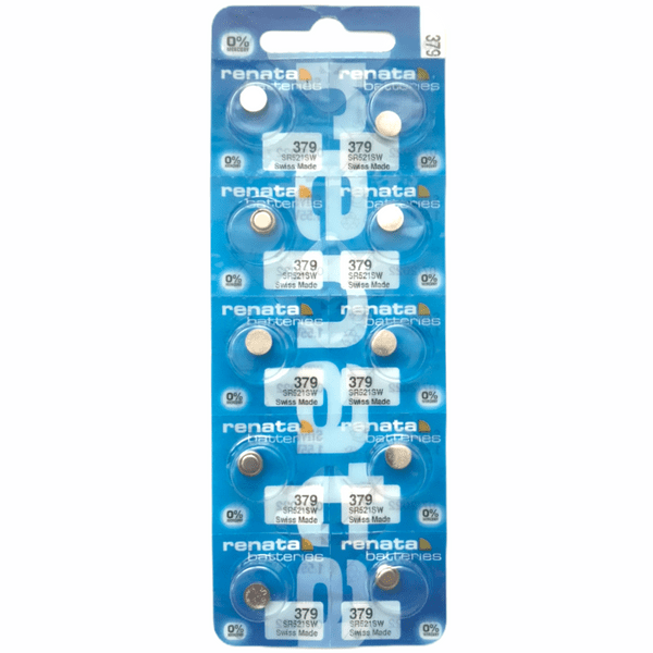 379 (SR521SW) Silver Oxide Batteries - Renata
