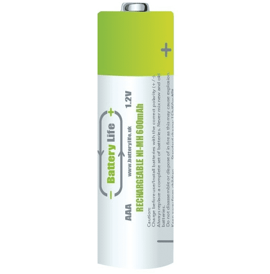 AAA 600mAh Rechargeable Batteries - Battery Life