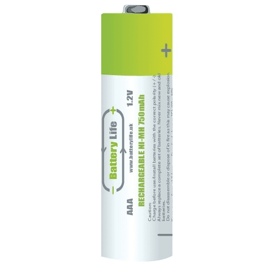 AAA 750mAh Rechargeable Batteries - Battery Life