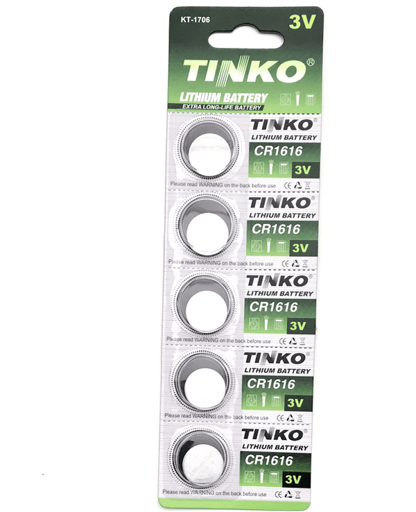 CR1616 Coin Cell Batteries - Tinko