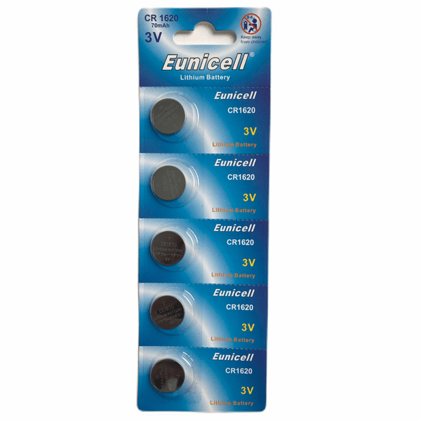CR1620  Coin Cell  Batteries - Eunicell
