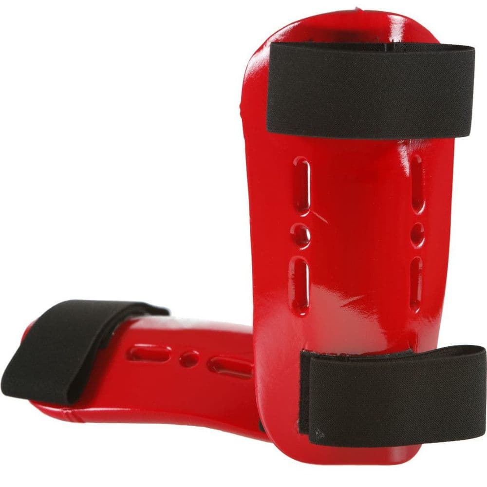Ki Dipped Foam Red Shin Guards Martial Arts Shin Guards Reflex UK