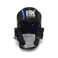 Kicksport Dipped Foam Fight Head Guard Black  | Reflex UK