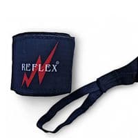 Reflex Elasticated Hand Wraps 400cm Black | Boxing Handwraps | Reflex UK