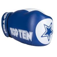 Top Ten Star XLP Leather Boxing Gloves Blue 10oz | WAKO Approved | Reflex UK