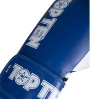 Top Ten Star XLP Leather Boxing Gloves Blue 10oz | WAKO Approved | Reflex UK