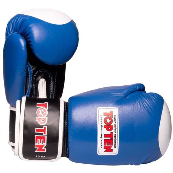 Top Ten Fight Boxing Gloves Red 10oz | WAKO Approved| Reflex UK