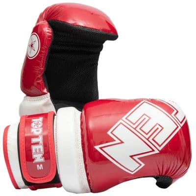 TOP TEN Glossy Block Pointfighter Gloves Red/White
