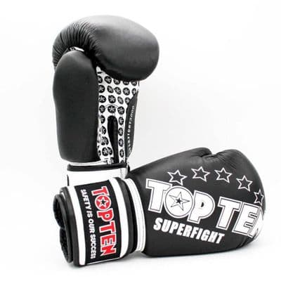 TOP TEN Superfight 3000 Boxing Gloves Black