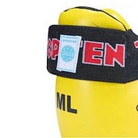Top Ten Superlight Glossy Kicks Yellow/Black | Sparring Foot Pads | Reflex UK