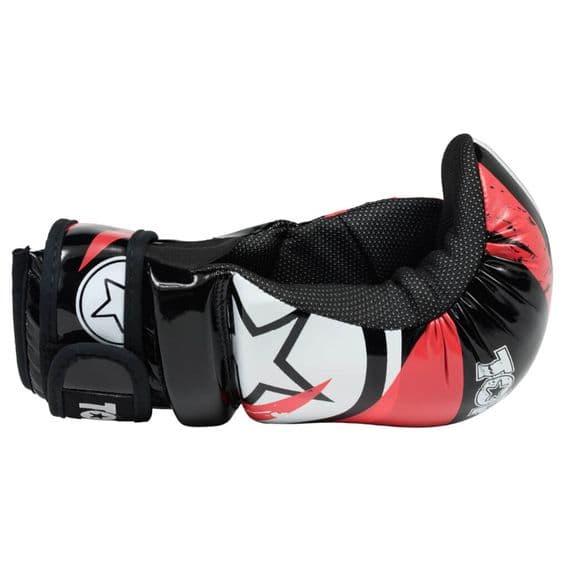 Pma Semi Contatto Punto Sparring Guanti & Stivali Set Nero Kick Boxing