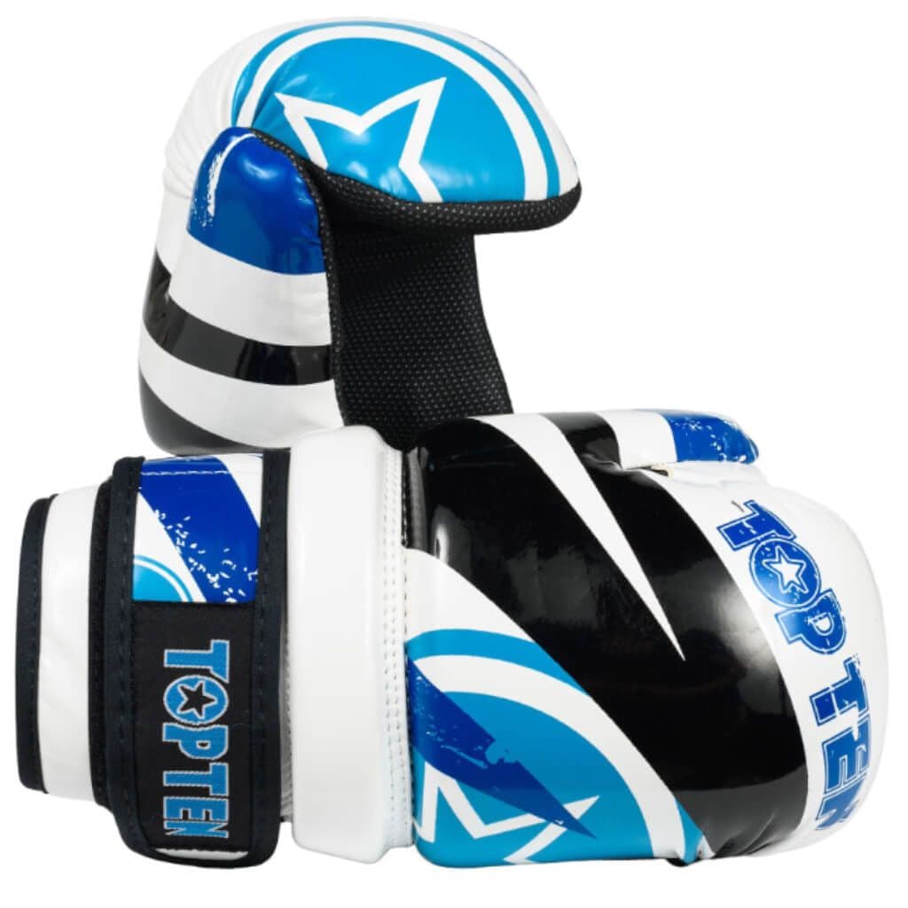 Top Ten Urban Arts Pointfighter Gloves Blue/White | Sparring