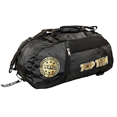TOP TEN WAKO Backpack/Sports Bag Black/Gold