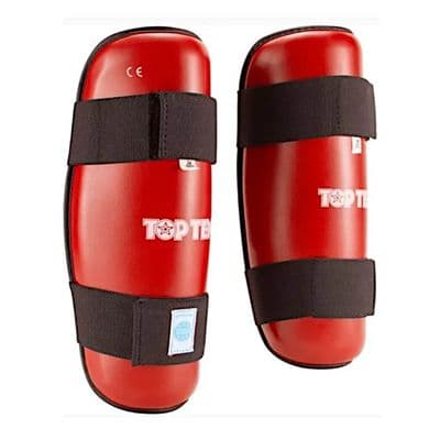 TOP TEN WAKO Shin Guard Red