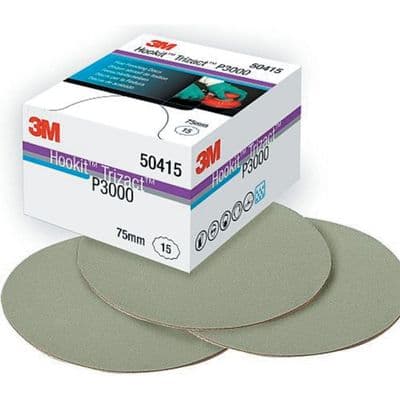 3M Trizact Hookit Foam Disc 50415  P3000 15 Pack