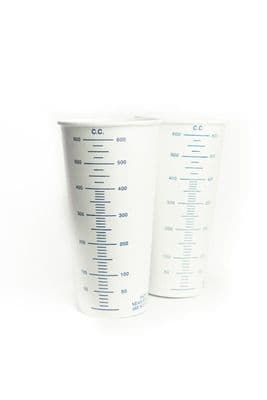 Car Paint Paper Mixing Cups calibrated 600ml x 50
