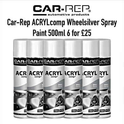 Car-Rep ACRYLcomp Wheel Silver 500mL x 6 £25