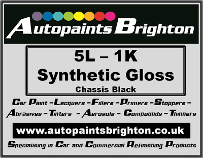 Chassis Black 1K Synthetic Gloss Paint 5L Autopaints