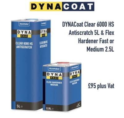 DYNAcoat Clear 6000 HS Antiscratch 5L and Flex hardener (SELECT) 2.5L