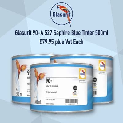 Glasurit 90-A 527 Saphire Blue Tinter 500ml
